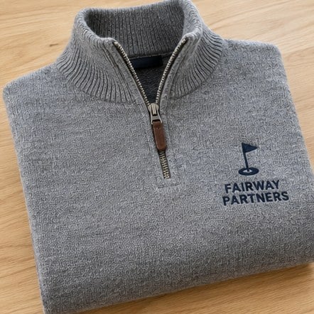 Custom Quarter-Zip Knit Sweaters